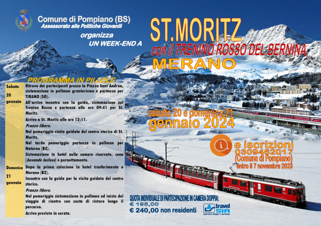 Week-end a St. Moritz con il Trenino Rosso del Bernina e Merano